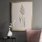 Delicate Stems II - Modern Framed Canvas Print