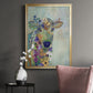 Fantastic Florals Cow - Modern Framed Canvas Print