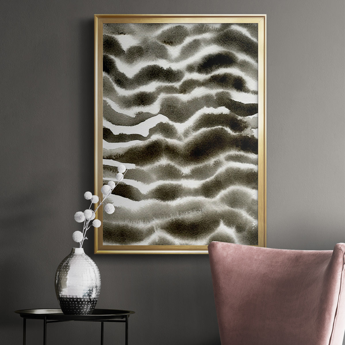 Jungle Stripe I - Modern Framed Canvas Print