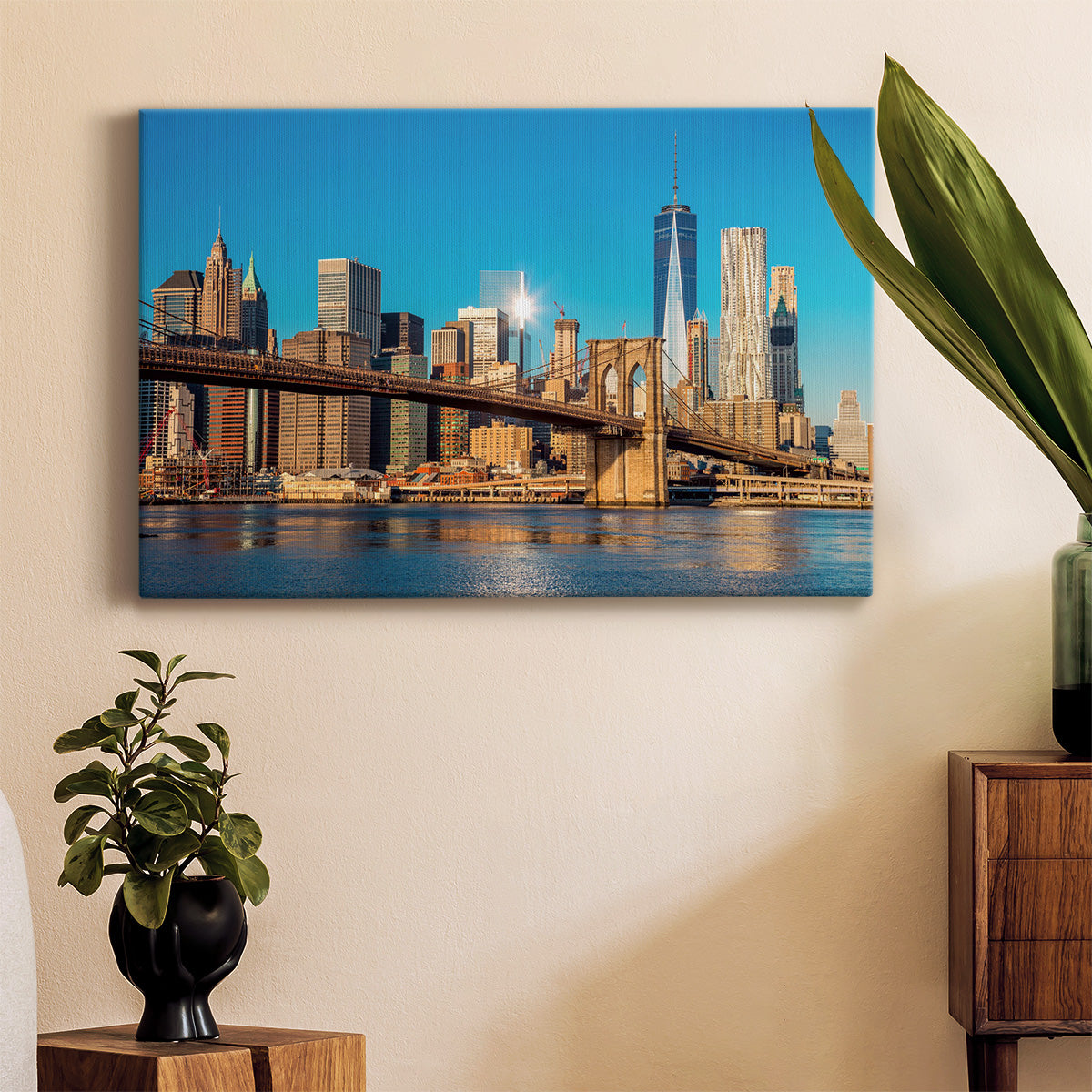 Skyline of Downtown New York City - Canvas Art Print