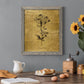 Gold Sketch Botanical II - Barnwood Framed Canvas Print