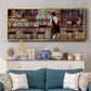 Elegant in Black - Floater Framed Canvas Print