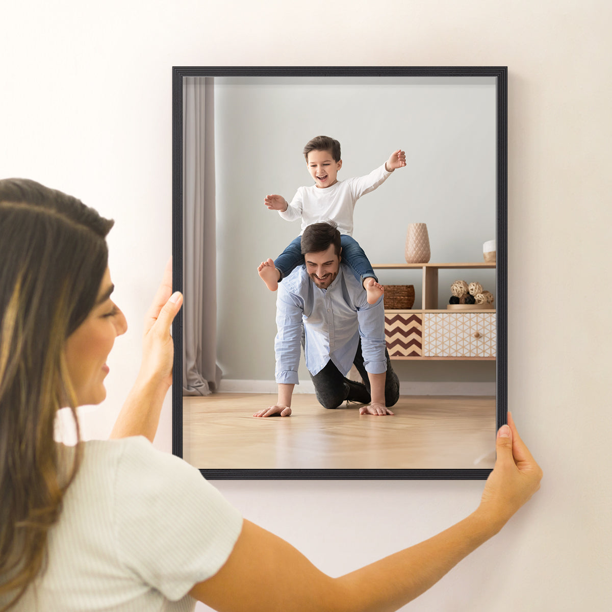 Set of 2 Restickable Custom Framed Photos - 16" x 20"