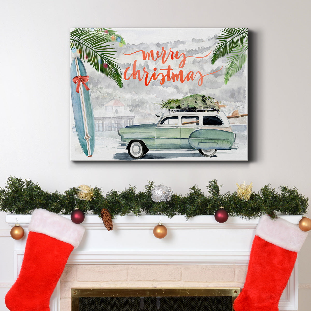 So Cali Christmas - Premium Gallery Wrapped Canvas  - Ready to Hang