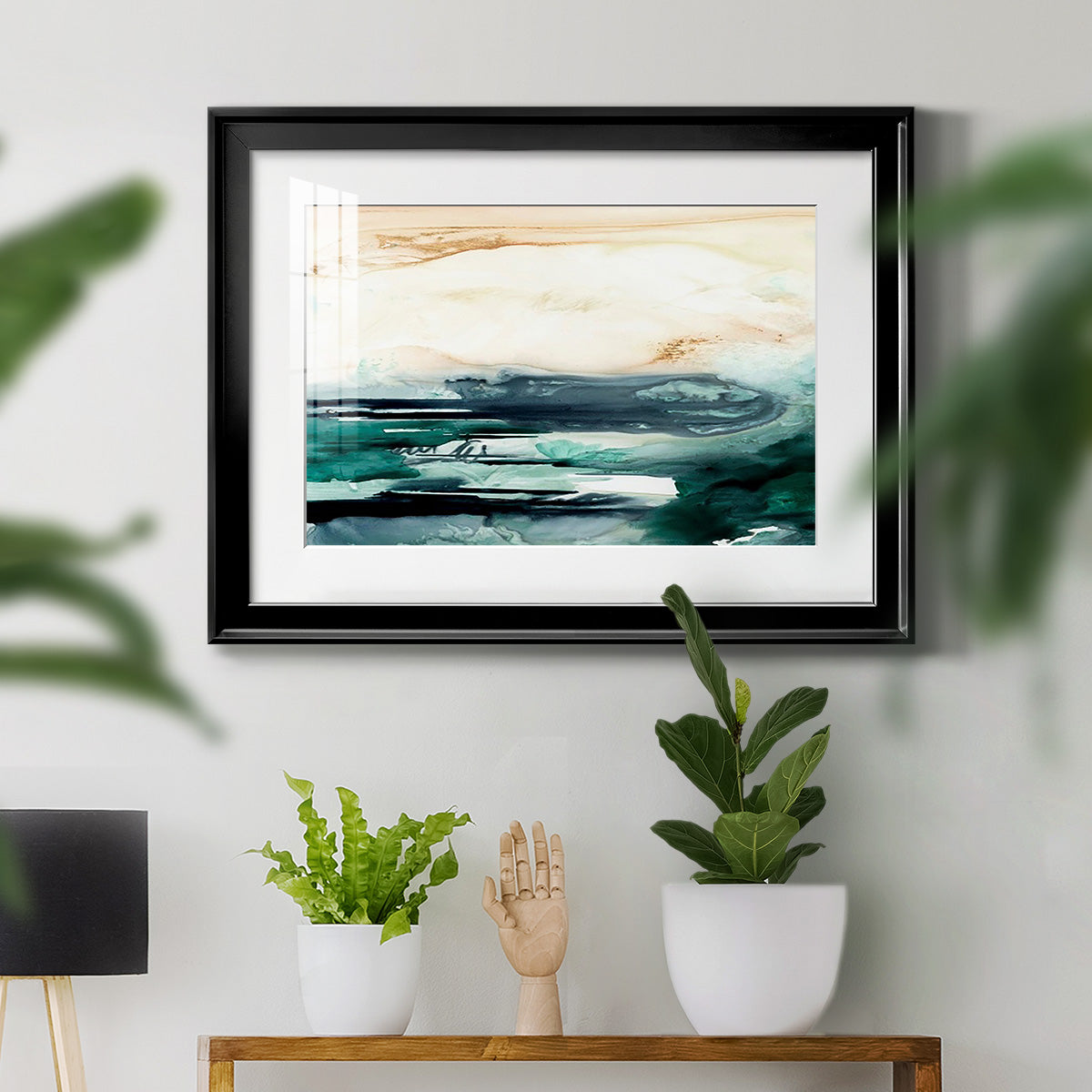 Sea Foam Flow II - Modern Framed Art Print