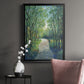 Golden Light Pathways I - Modern Framed Canvas Print