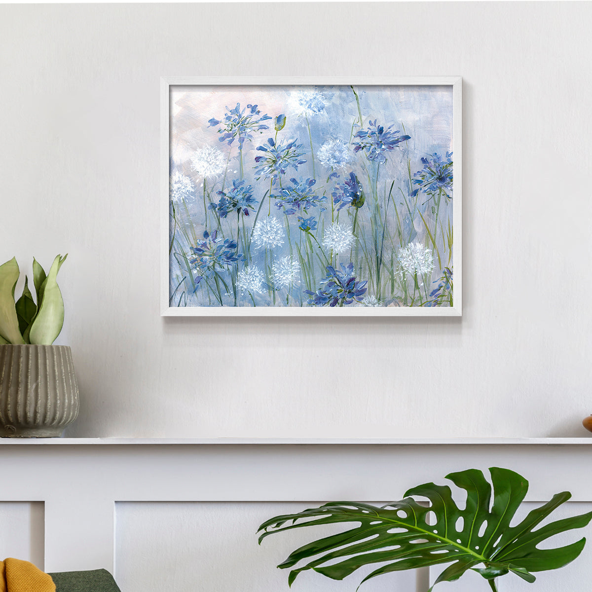 44430,flowers,art,blue,white,painting,framed artwork,nature,field,floral,decor,serene,canvas,landscape,home,interior,decoration,botanical,garden,spring,summer,colorful,creative,acrylic,blooming,fresh,petals,green,texture,beauty,arrangement,outdoor,delicate,lively,impressionistic,composition,peaceful,cheerful,modern art,design,Re-stickable,Animals