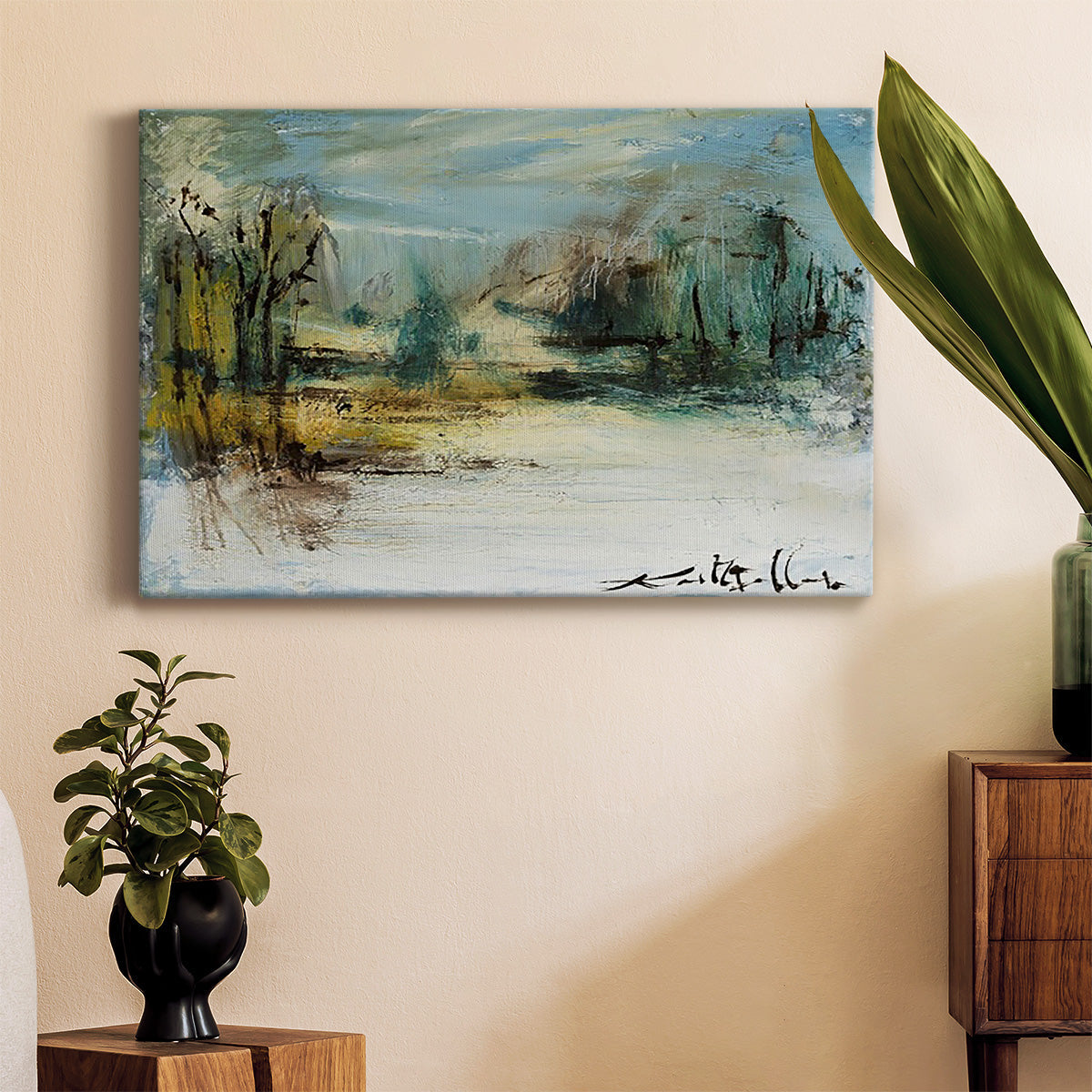 Wintery Horizon II Premium Gallery Wrapped Canvas - Ready to Hang