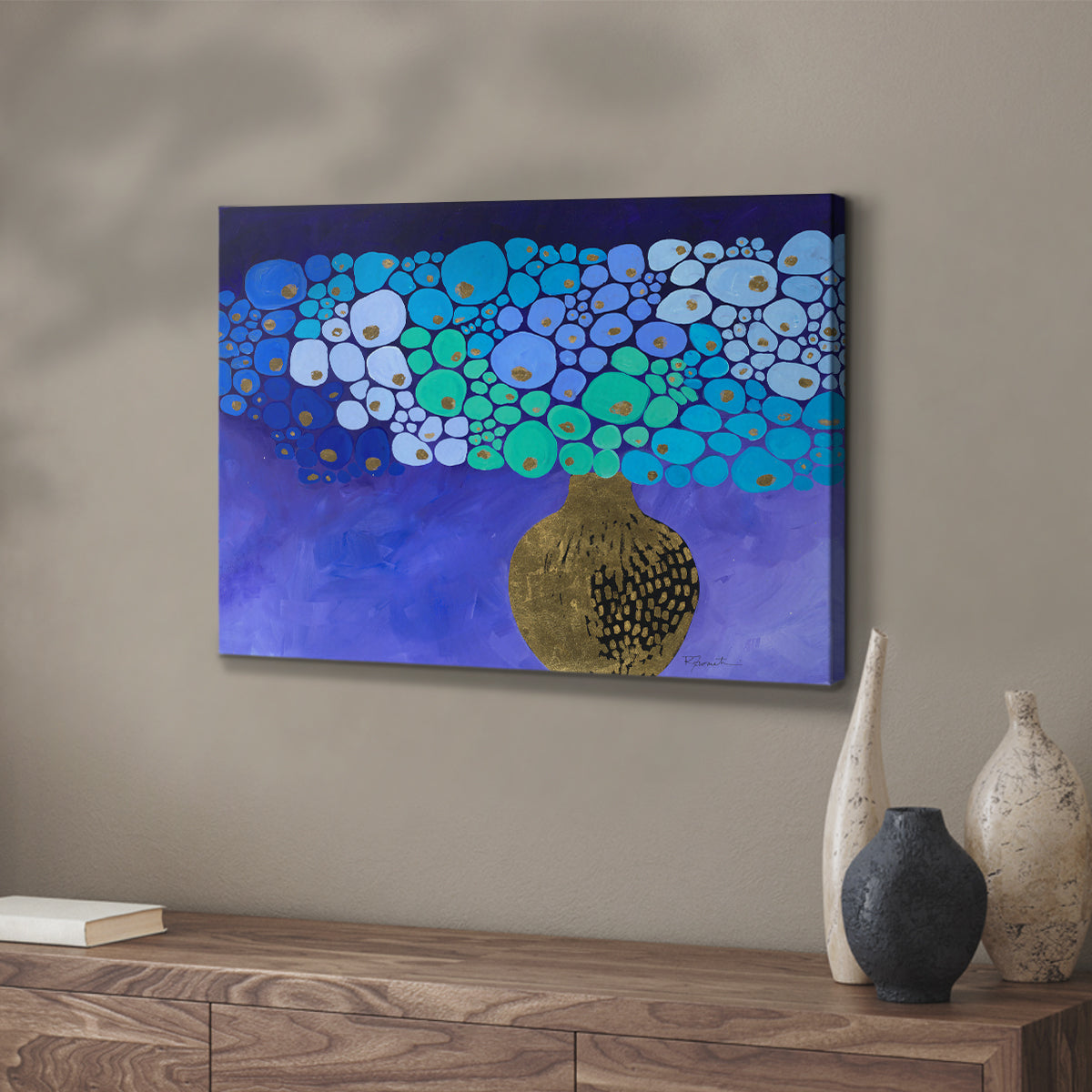 Blue Poppies II - Canvas Art Print