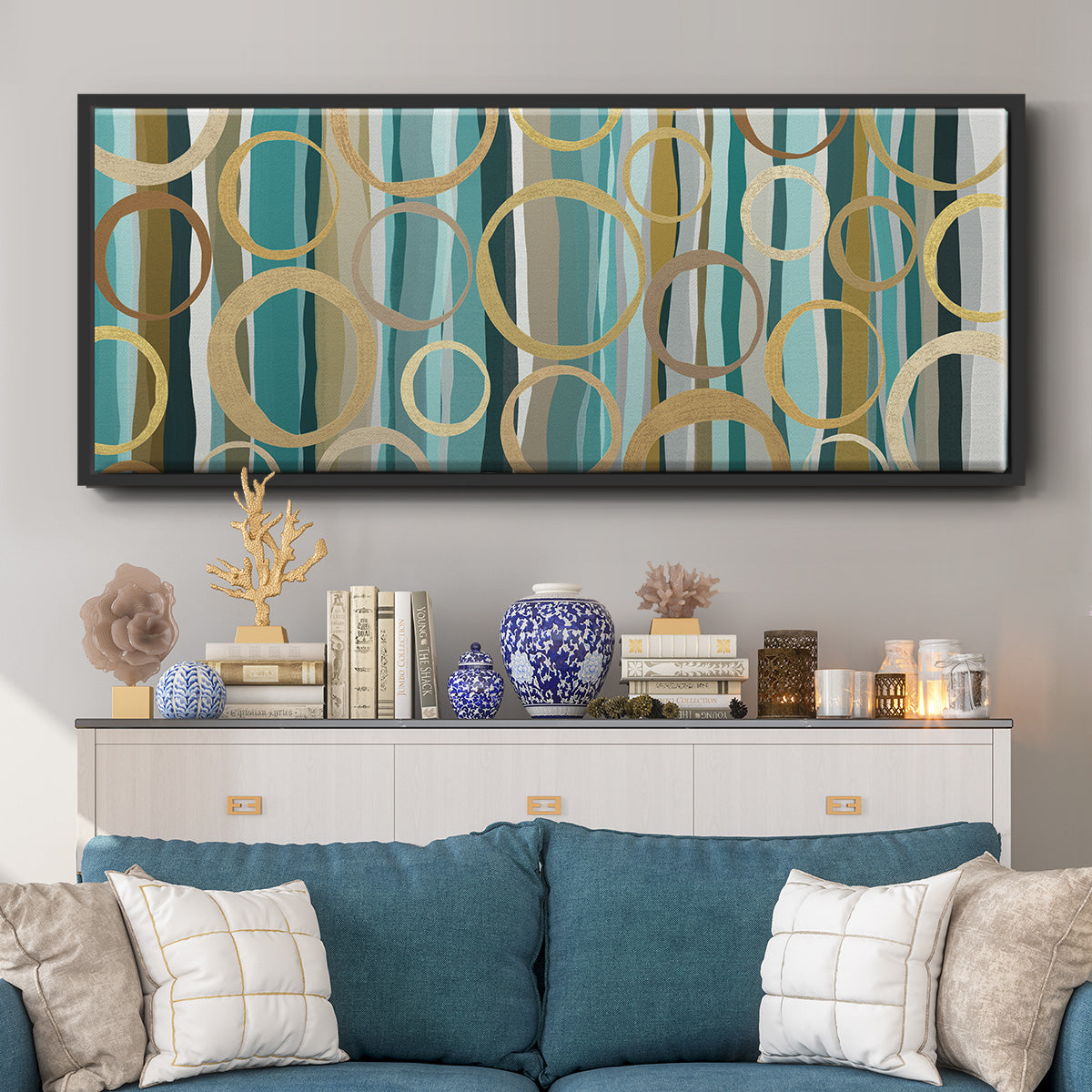 Watson's Garden II - Floater Framed Canvas Print