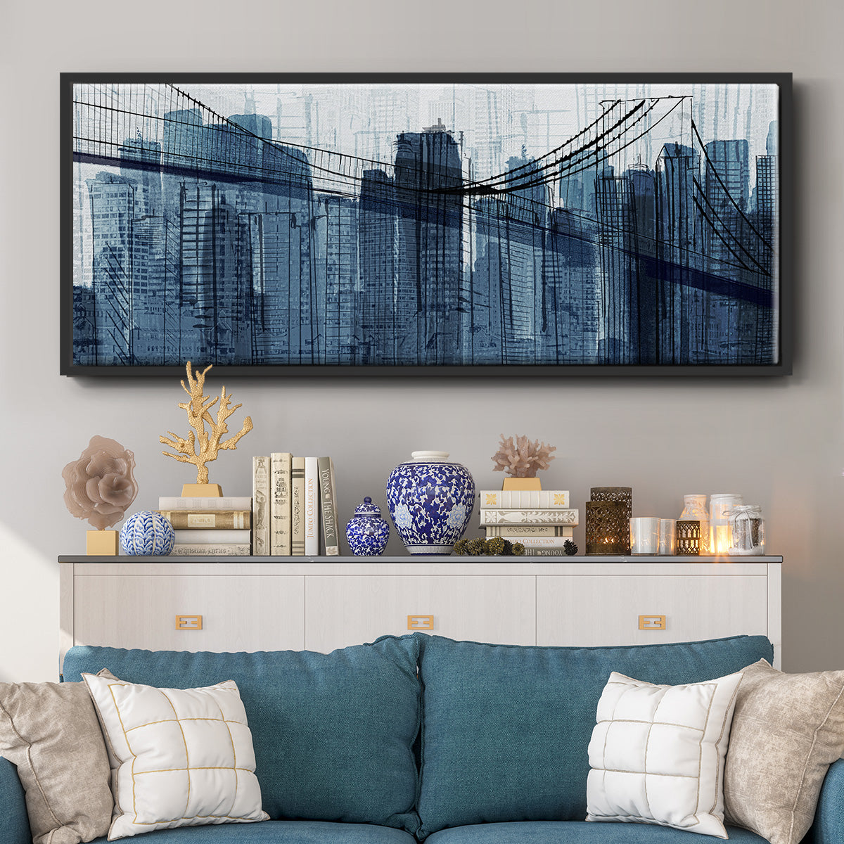 The Other Side - Floater Framed Canvas Print