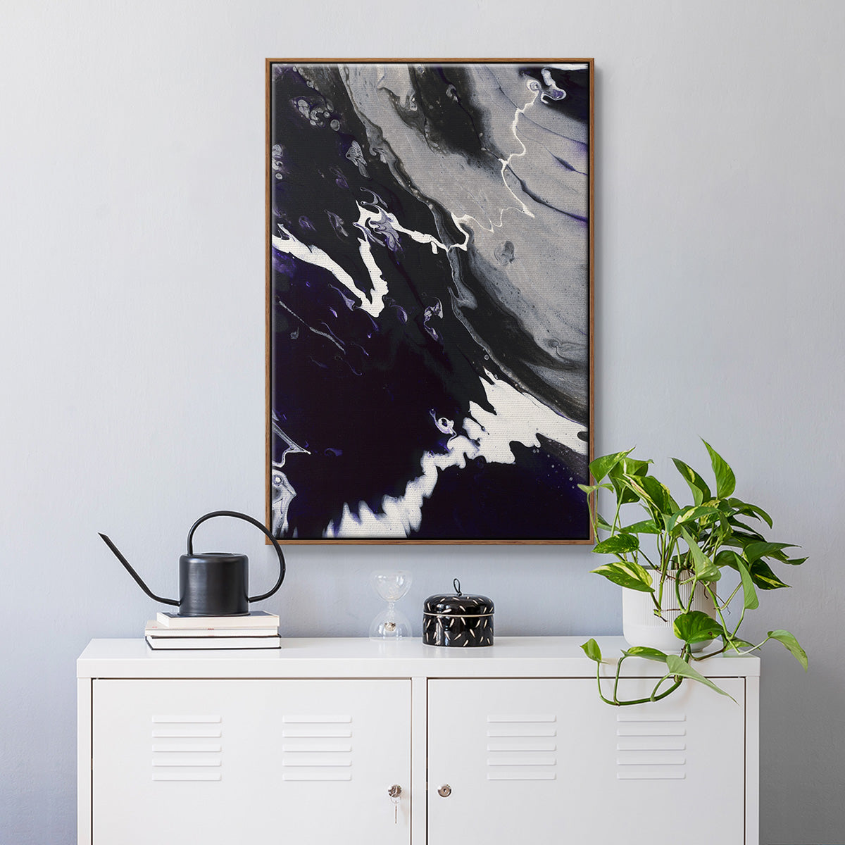 M108 - Floater Framed Canvas Print