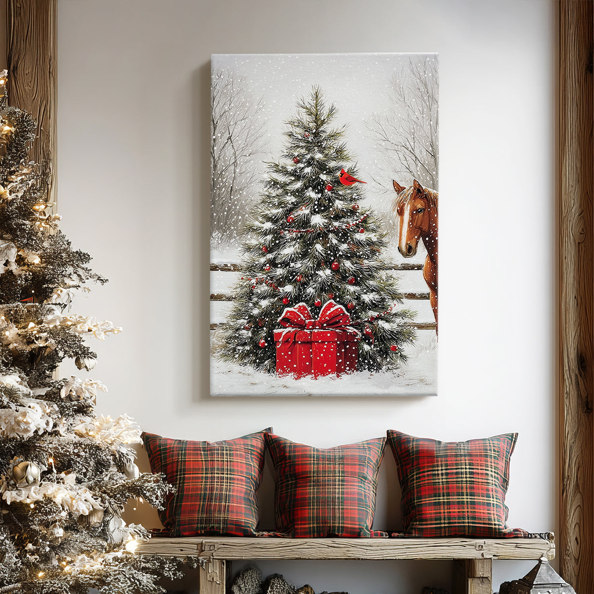 Twilight of Frostlit Icicles - Canvas Art Print