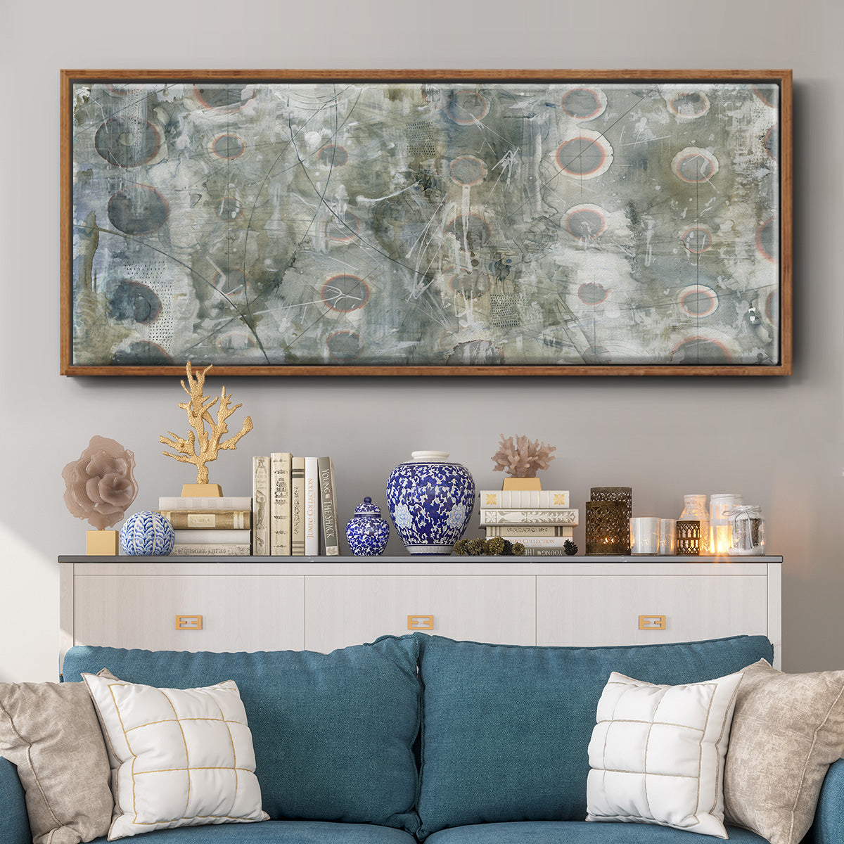 Recurrent - Floater Framed Canvas Print