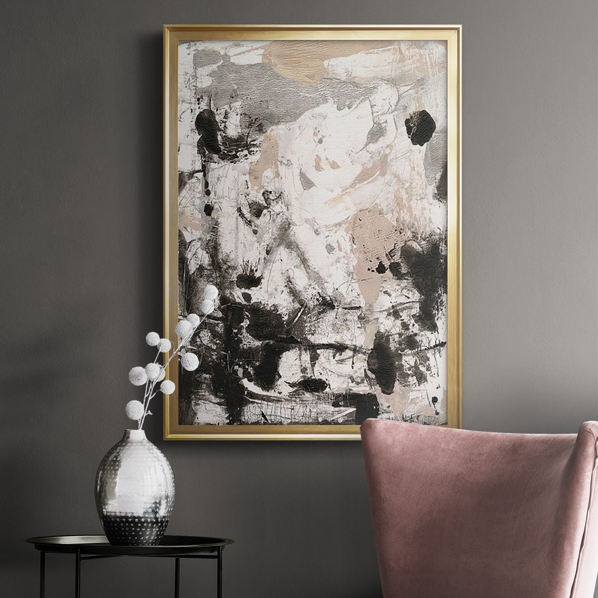 Disarray I - Modern Framed Canvas Print