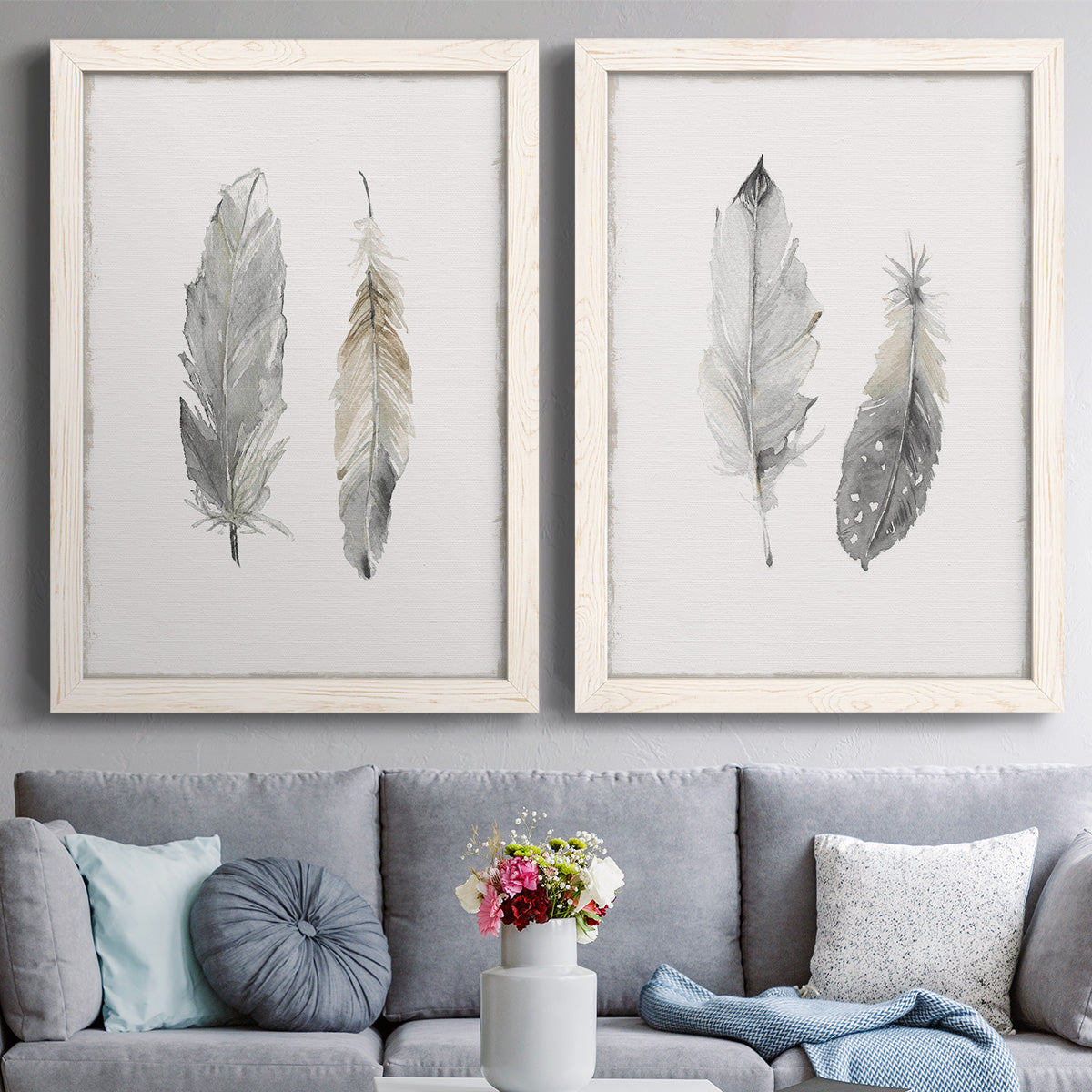 Flight of Fancy I - Premium Framed Canvas 2 Piece Set - Ready to Hang