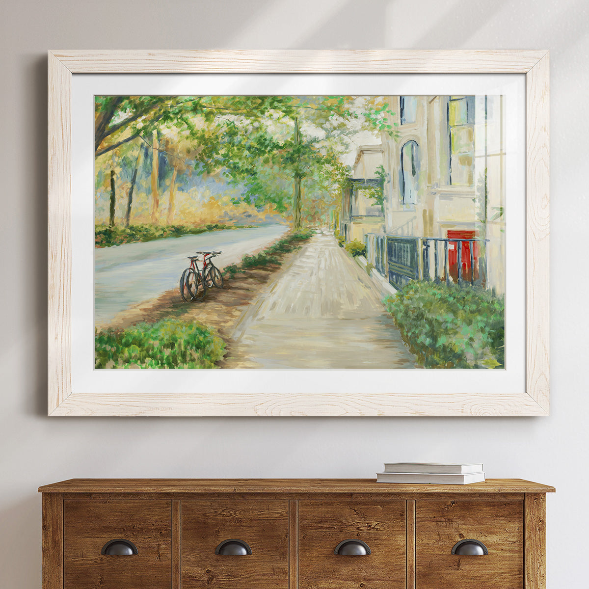 Sunny Side Of The Street - Barnwood Framed Art Print
