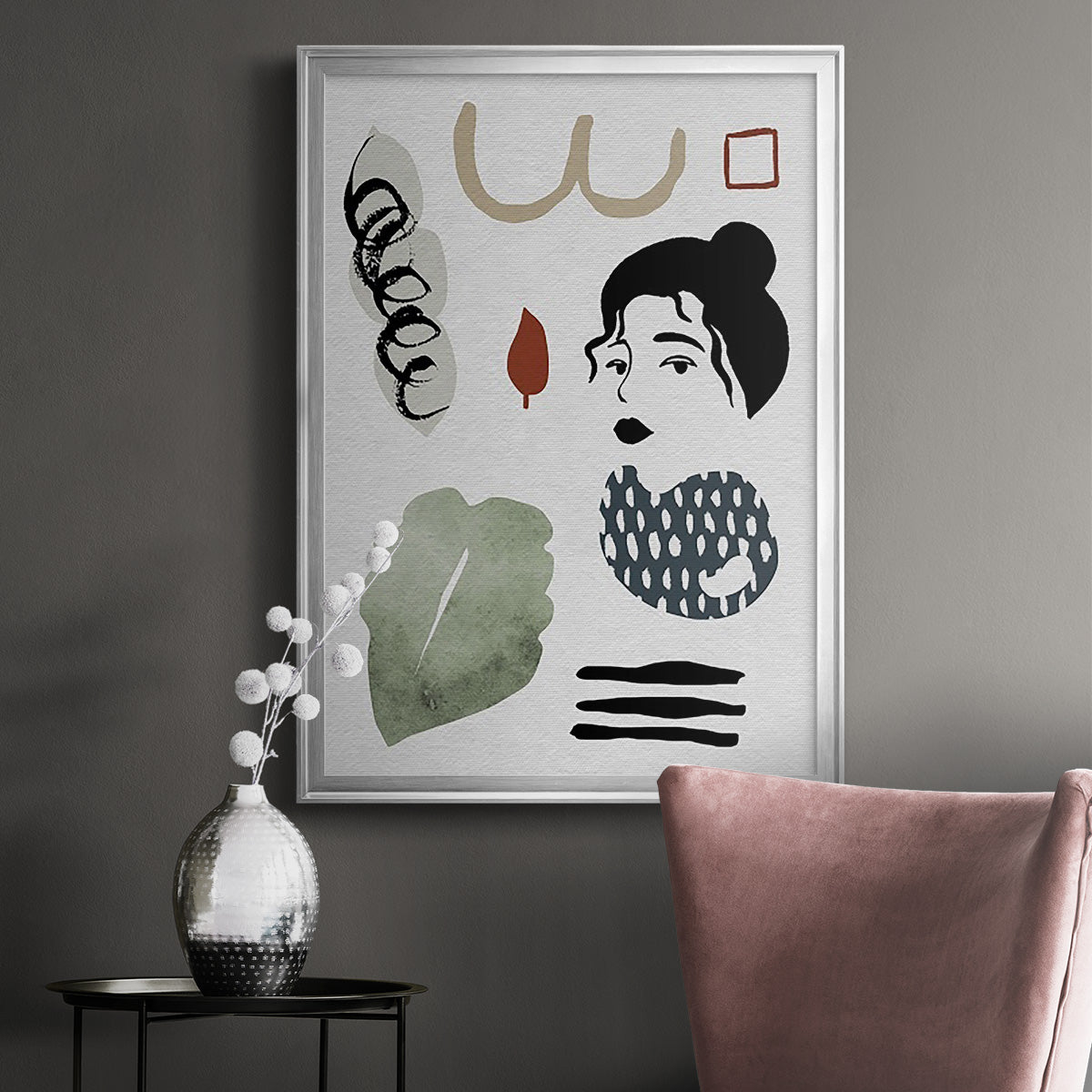 Collected Mindfulness IV - Modern Framed Canvas Print