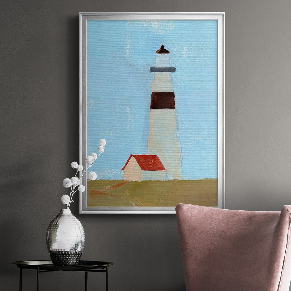 Lookout Point II - Modern Framed Canvas Print