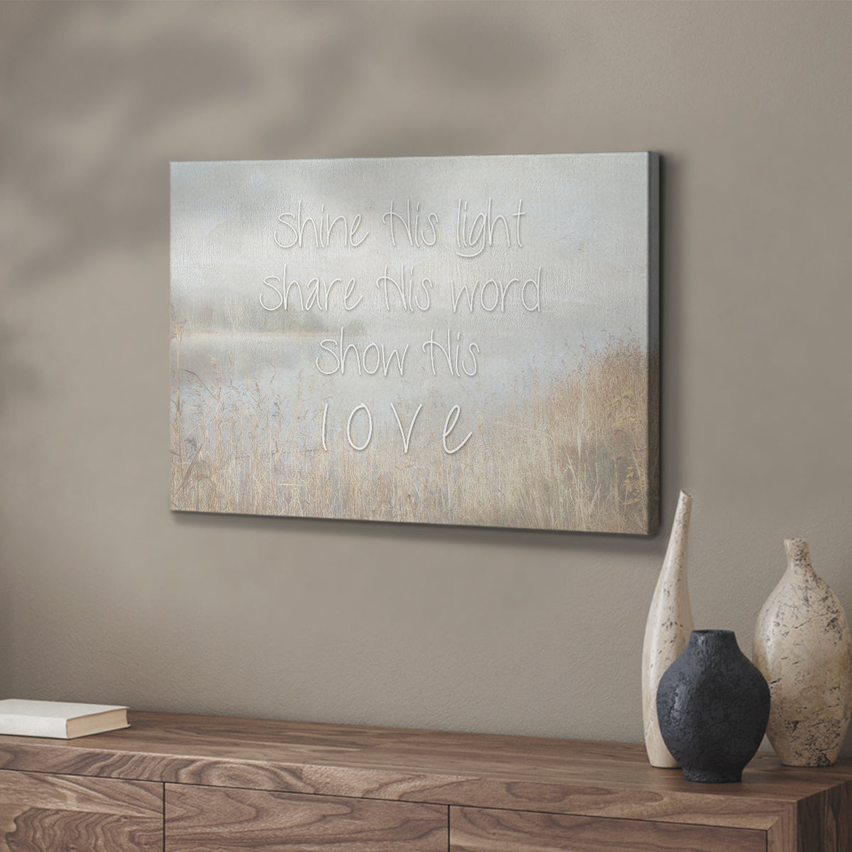 Shine His Light - Canvas Art Print