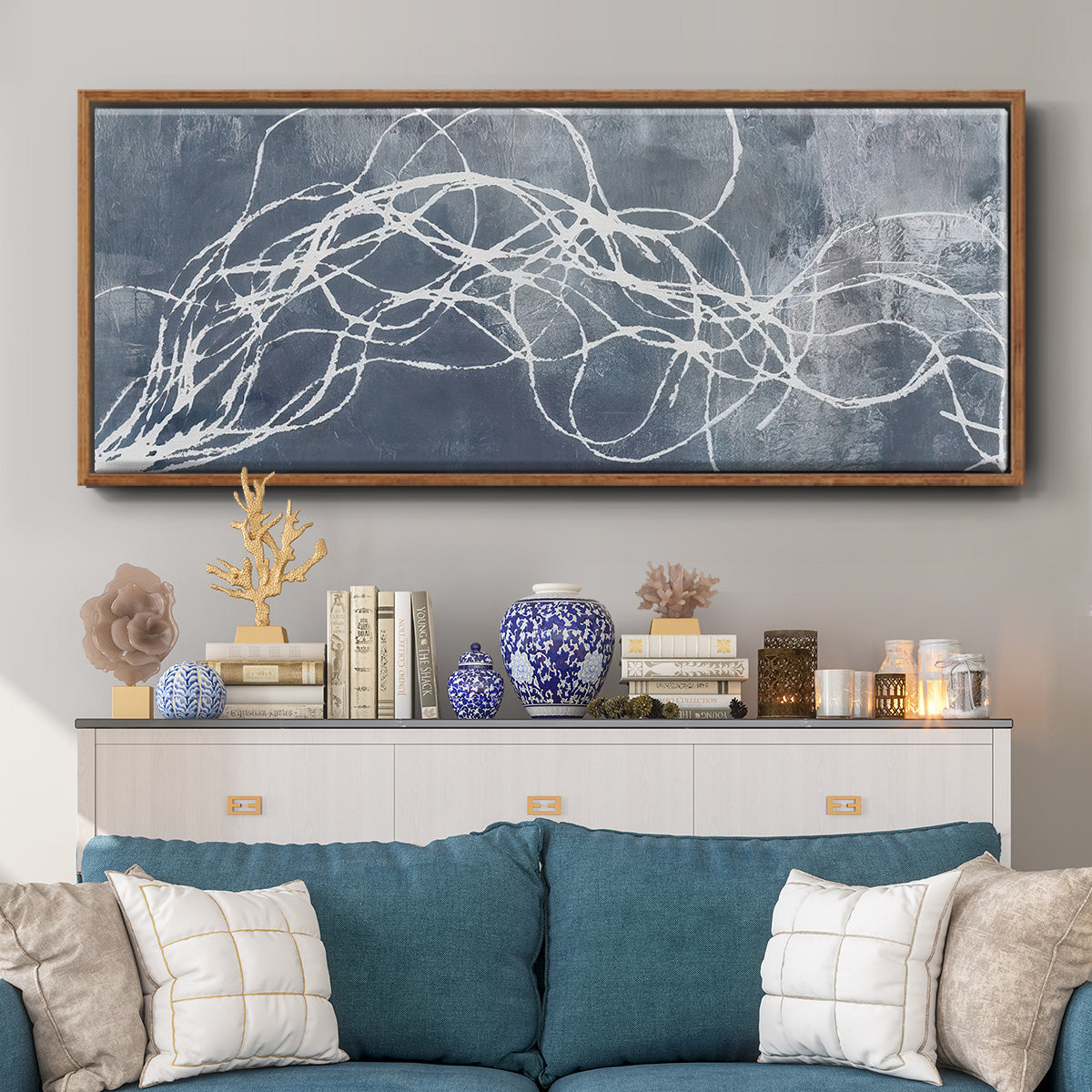 Organic Lining II - Floater Framed Canvas Print