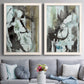 Lyrical Abstract I - Premium Framed Canvas 2 Piece Set - Ready to Hang