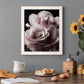 Rose Noir II - Premium Canvas Framed in Barnwood - Ready to Hang