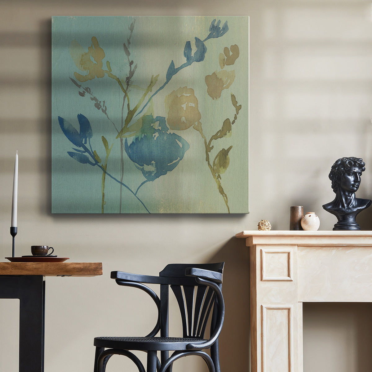 Spa & Sage Bouquet II - Canvas Art Print