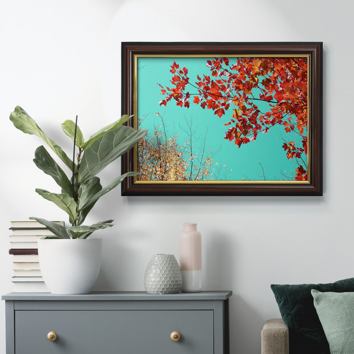 Autumn Tapestry I - Ornate Framed Canvas Print