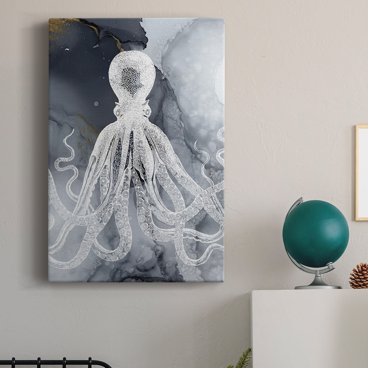 Octopus Ink I Premium Gallery Wrapped Canvas - Ready to Hang