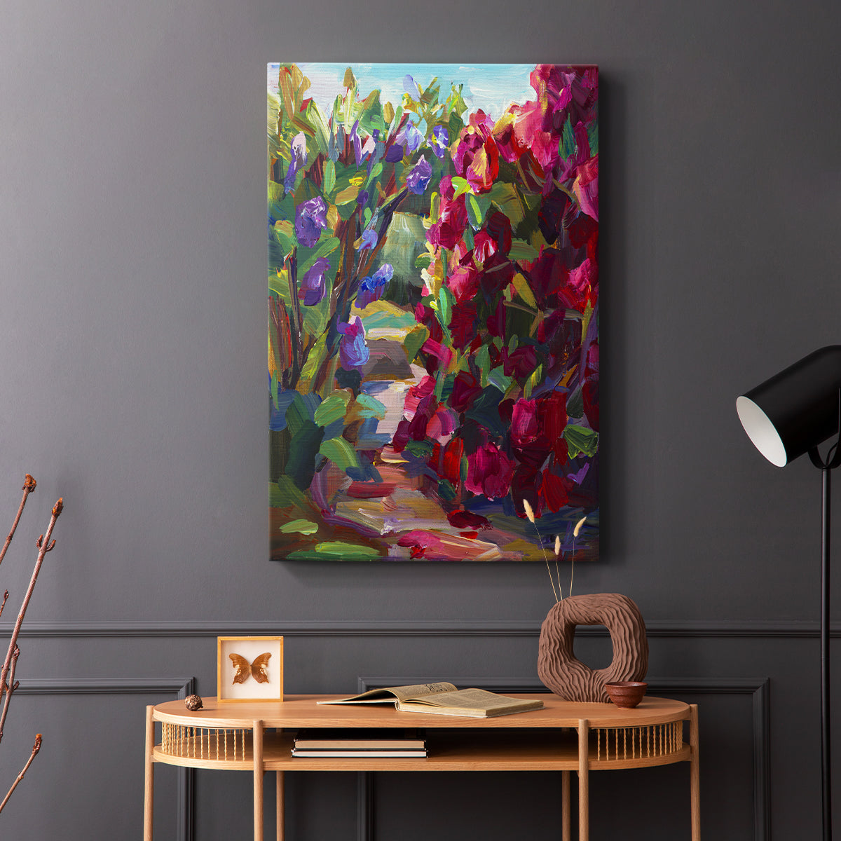 Lilacs & Rhodies - Canvas Art Print