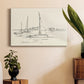 Coastal Contour Sketch I - Canvas Art Print