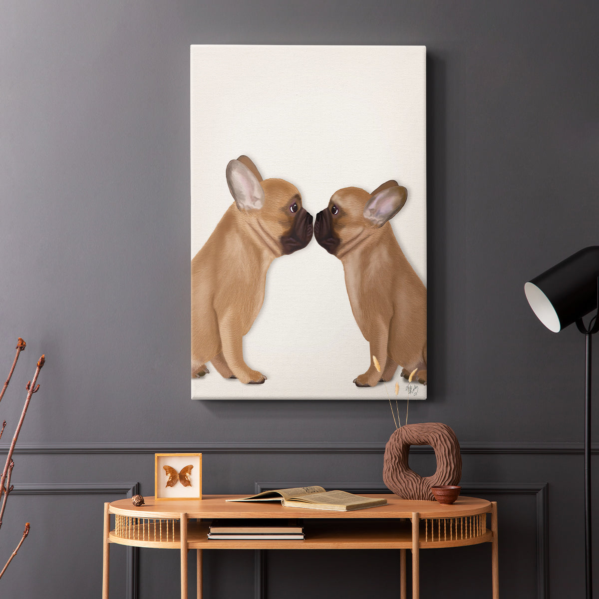 French Kiss Close Up I - Canvas Art Print