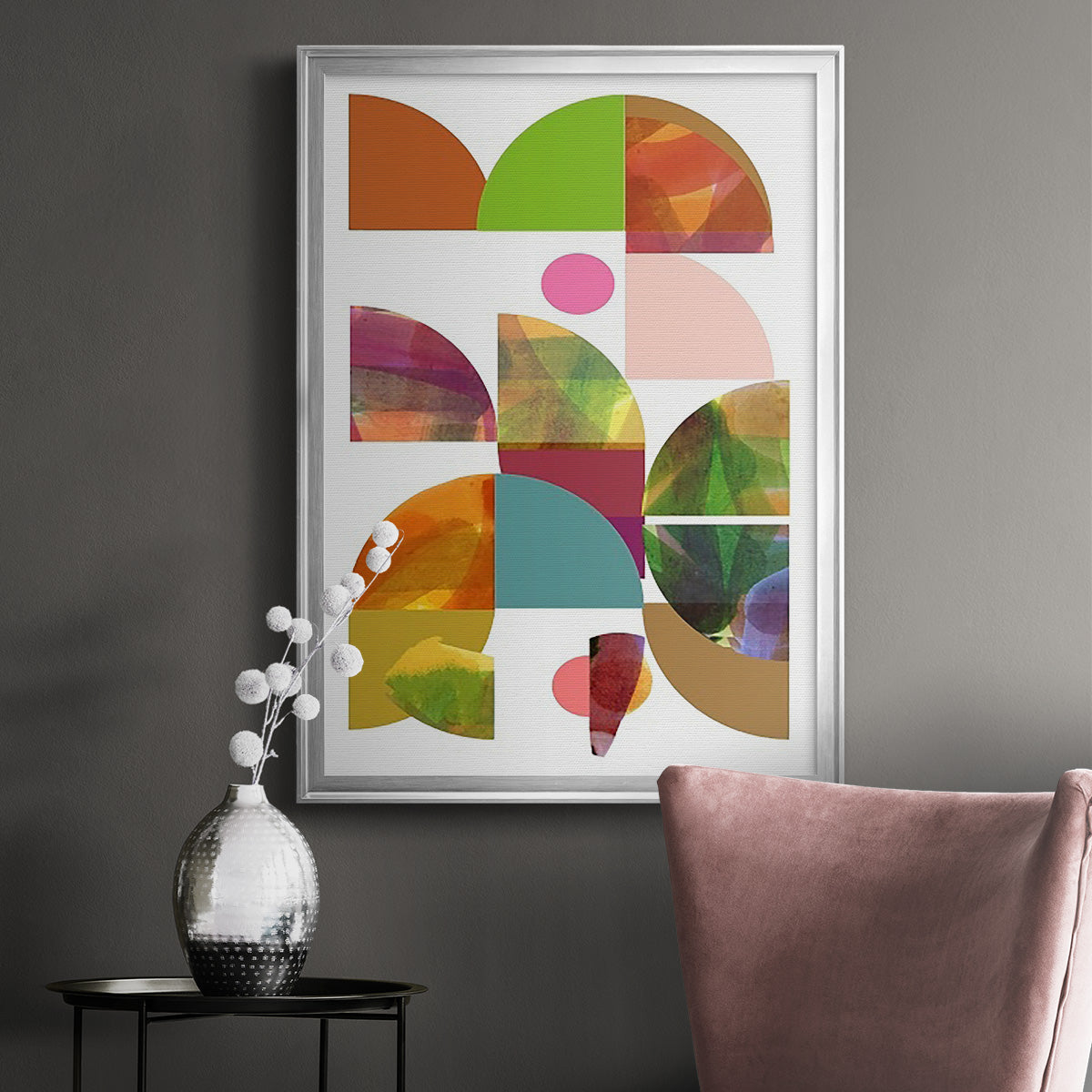 Dorset Shapes II - Modern Framed Canvas Print