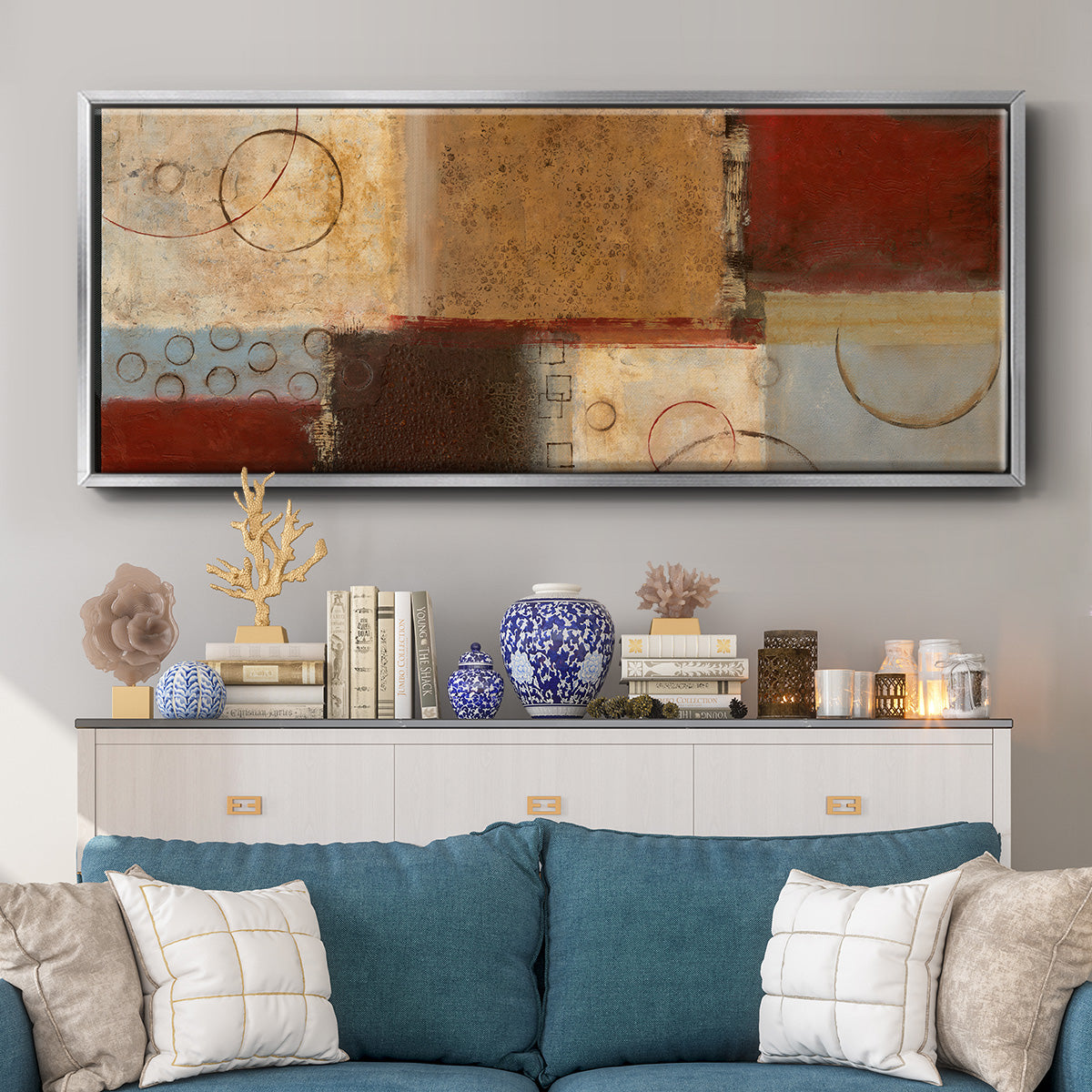Seasons Go Round II - Floater Framed Canvas Print