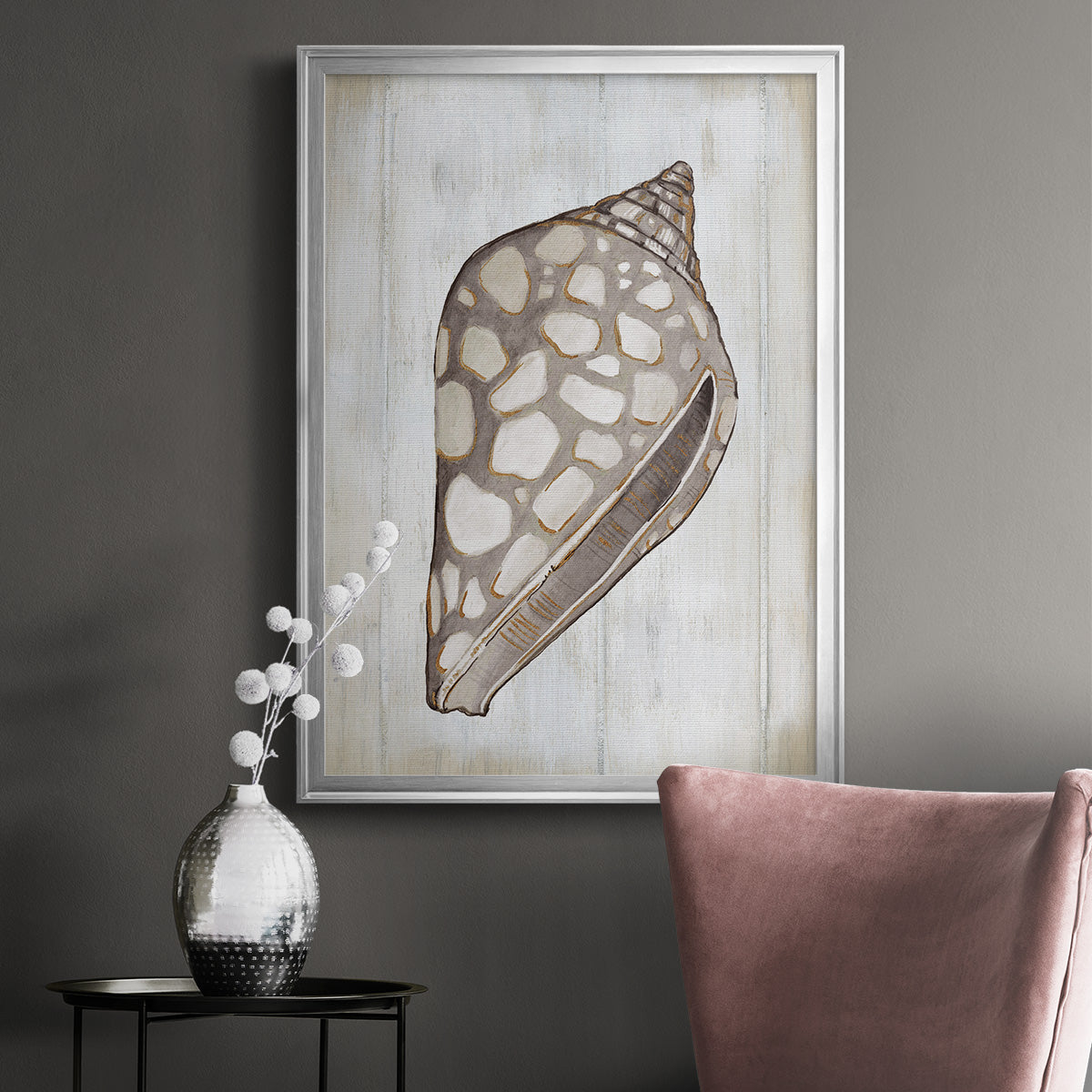 Ocean Cone I - Modern Framed Canvas Print