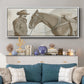 Work Friends II - Floater Framed Canvas Print