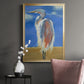 Blue Heron - Modern Framed Canvas Print