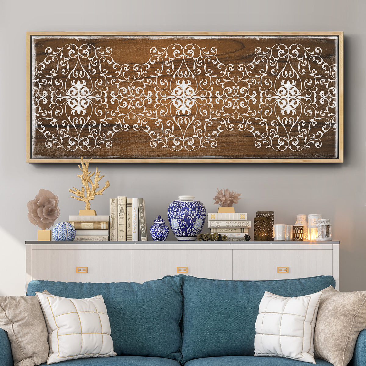 Boho Panel - Floater Framed Canvas Print