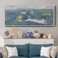 Sparkling Sea II - Floater Framed Canvas Print