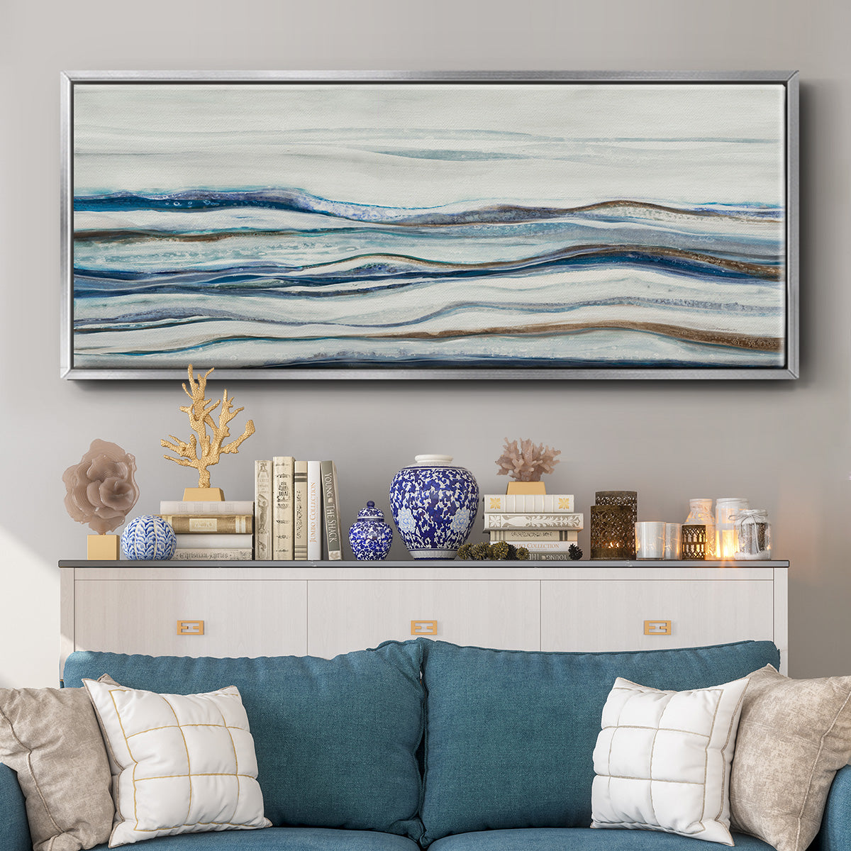 Shifting Sands - Floater Framed Canvas Print