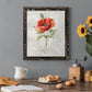 Linen Poppy - Premium Canvas Framed in Barnwood - Ready to Hang