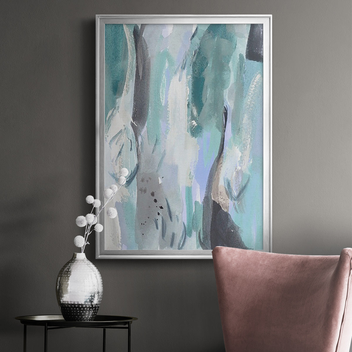 Ocean Crush I - Modern Framed Canvas Print