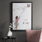 Girl Flying Kite - Modern Framed Canvas Print