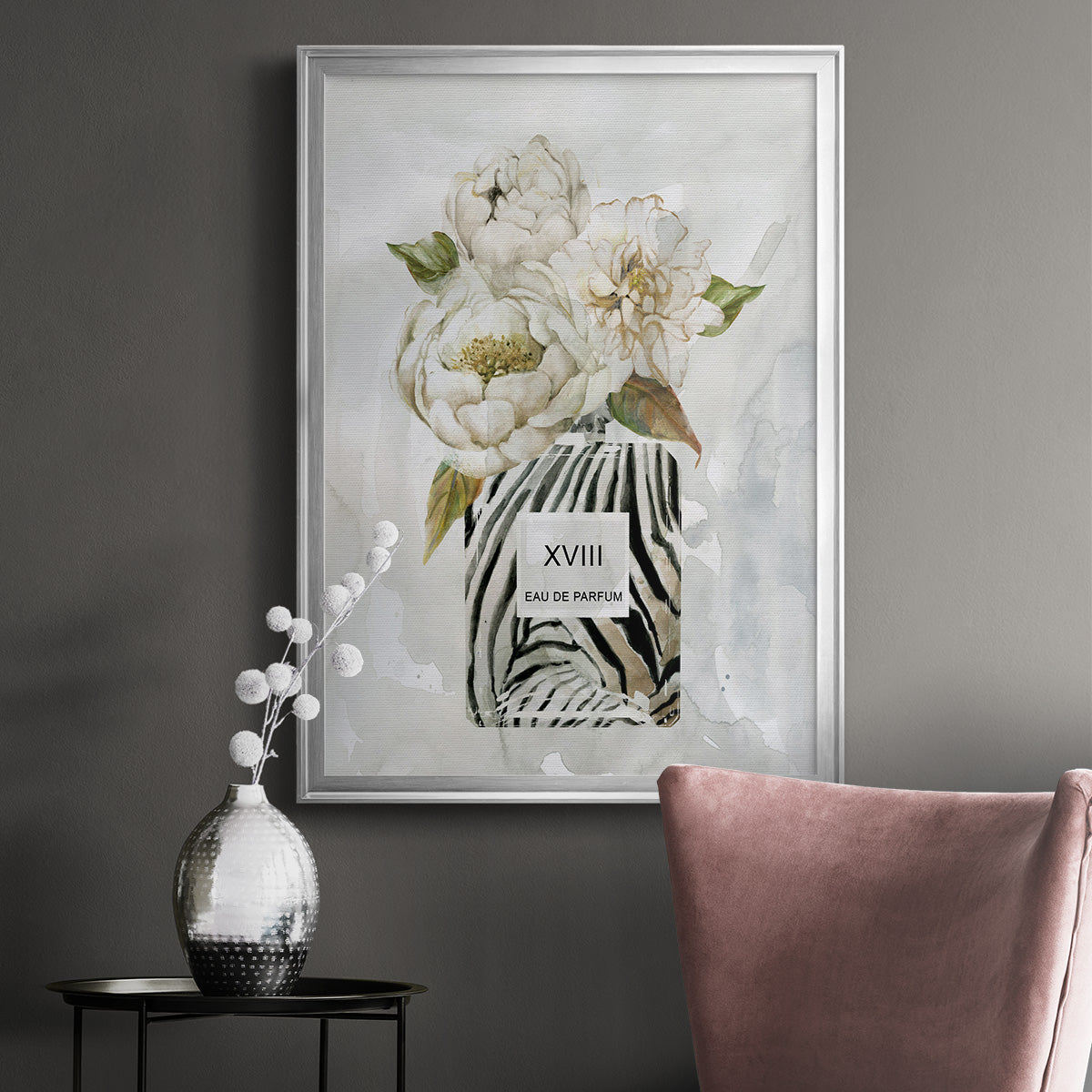 Feminine Wilds II - Modern Framed Canvas Print
