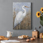 White Heron I Premium Gallery Wrapped Canvas - Ready to Hang