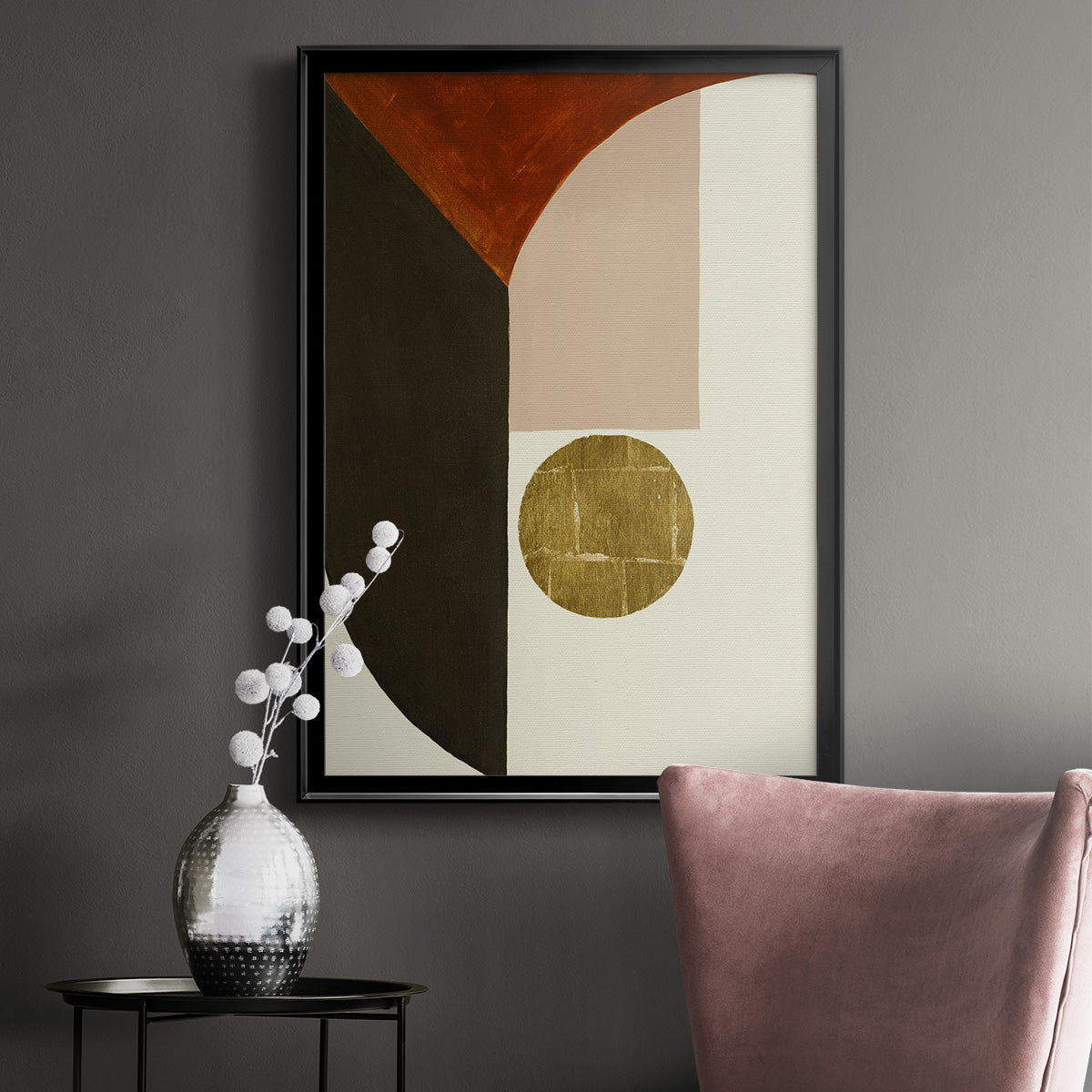 High Notes II - Modern Framed Canvas Print