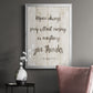 Rejoice Always - Modern Framed Canvas Print