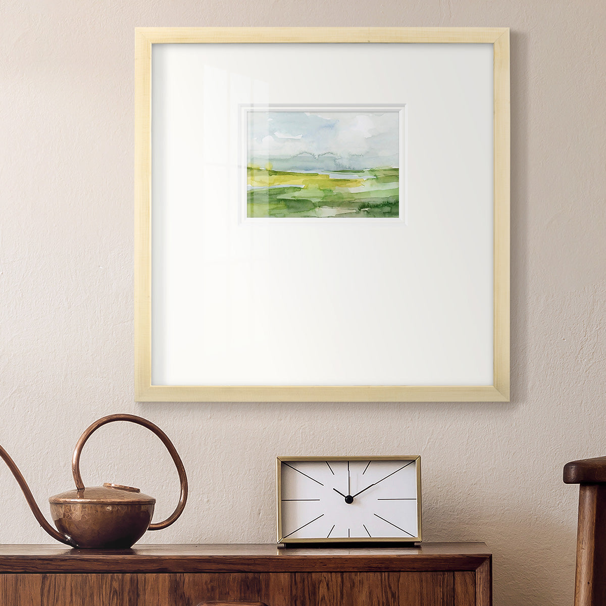 Watery Lowlands II Premium Framed Print Double Matboard