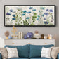 Blue Meadow - Floater Framed Canvas Print
